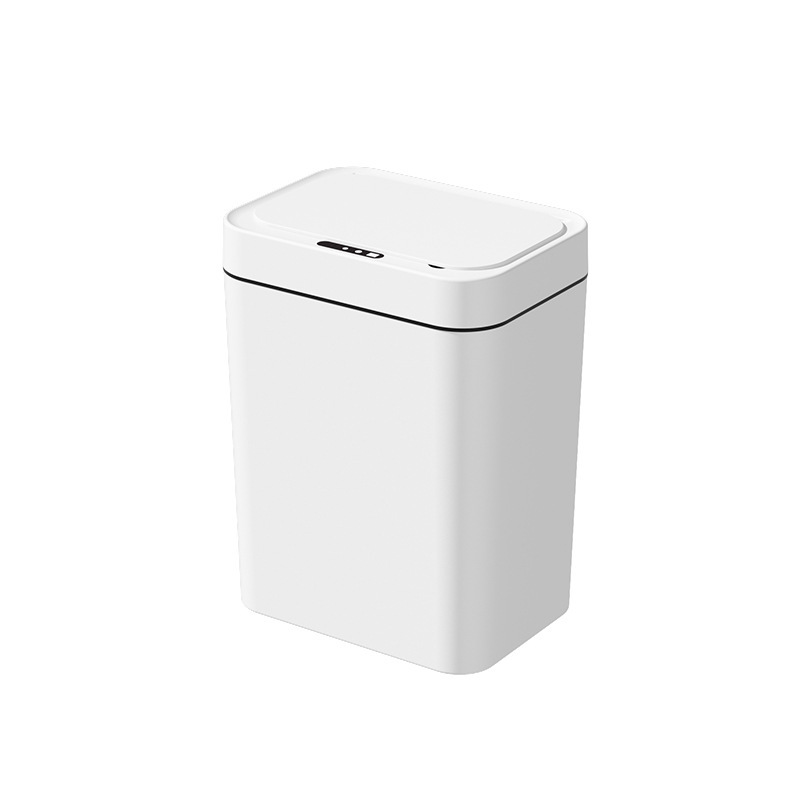 16 Carefully Selected Trash Cans for Kitchen and Home Use, Automatic Sensor Trash Cans with Lids, Bathroom and Restroom Gifts, Cross-Border Trash