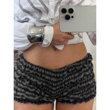 B 51982 Vintage Low Waist Ruched Shorts ���ŵ��������ȿ�