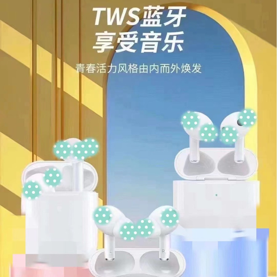 Wireless Bluetooth Headset Half-in-ear Design A2 A4 A5 Series Long Endurance Standby Color Package Blue Road