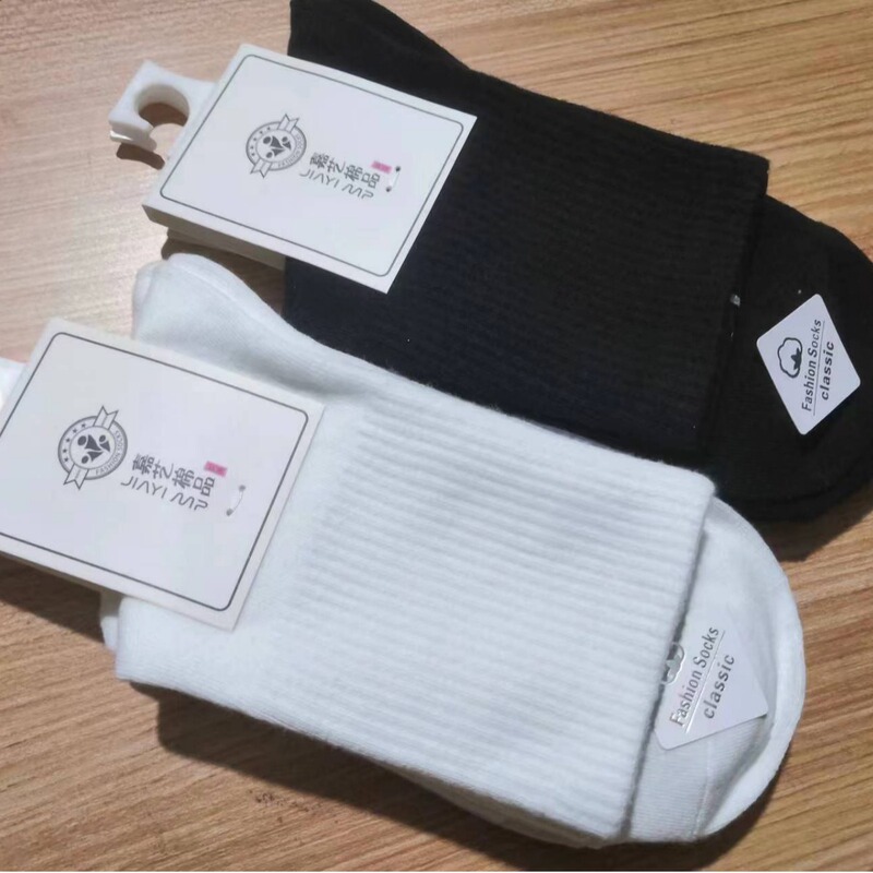 Jiayi winter women's mid-calf thickened high elastic sports cotton socks sweat-absorbent deodorant anti-friction simple fashion