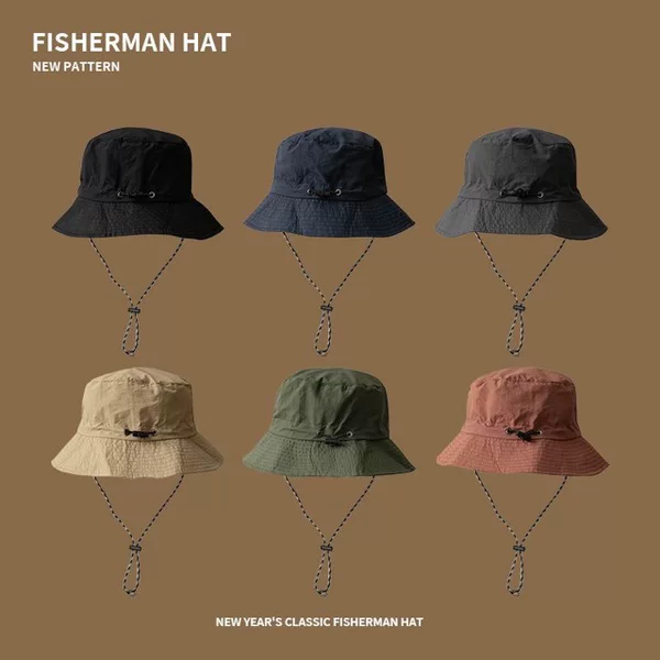 Waterproof Fisherman Hat Can Store Sun Protection Basin Hat Summer Thin Quick-Drying Outdoor Cycling Foldableable Sun Hat for Men and Women