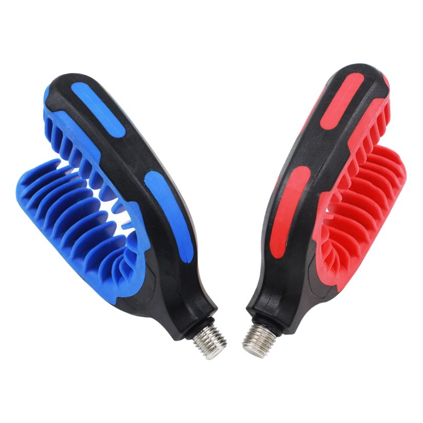 TPR de plástico recubierto de gran soporte de la cabeza Cruz espejo de estilo europeo pesca de silicona soporte cabeza alimentador accesorios de artes de pesca al por mayor de la fábrica