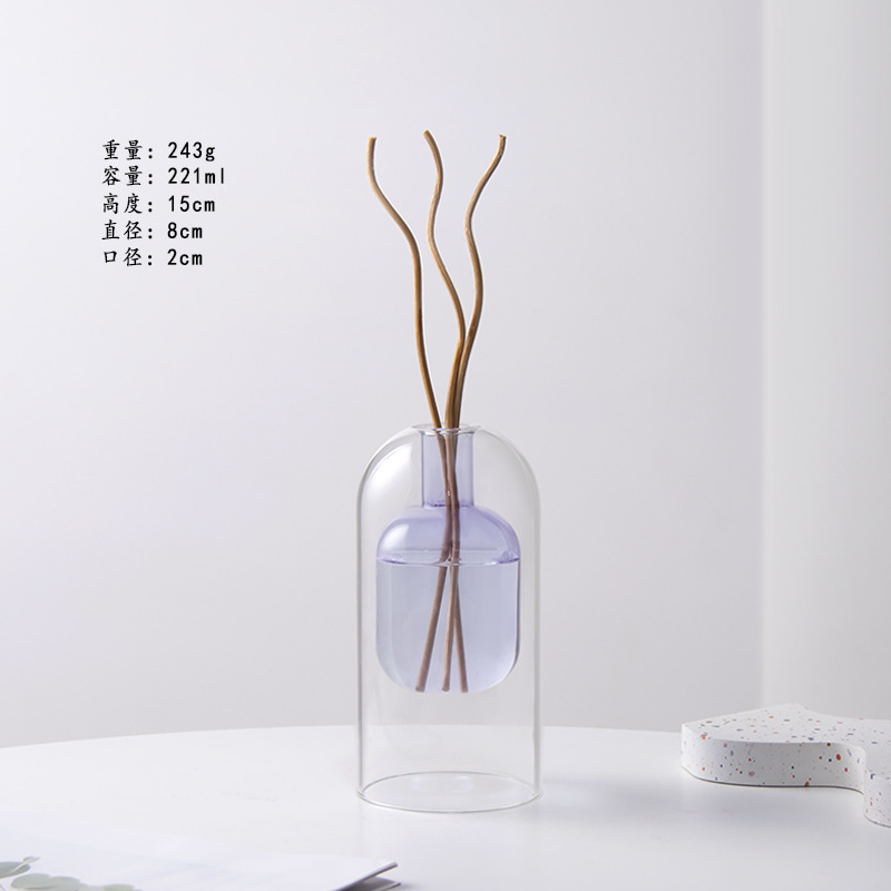 Cilindro en la cubierta exterior, púrpura, tres sauces curvos