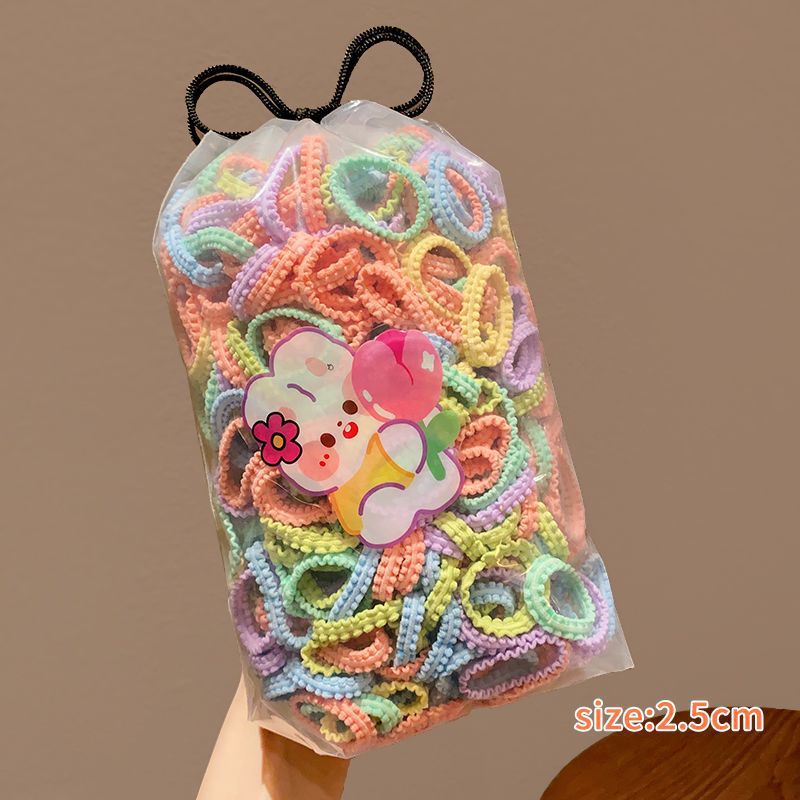 Tocado de cuerda de pelo de las niñas falda ensanchada diadema de tamaño pequeño alta elasticidad de los niños no duele banda de pelo dulce banda de goma bebé