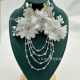 Hand-stitched Flower Tassel Beads Garment Accessories Shoulder Decorative Flower DIY Performance Clothing