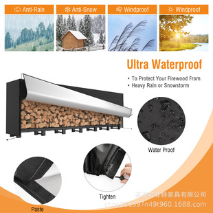 Amazon Outdoor Metal Firewood Rack Heavy Fireplace Wood Rack Courtyard Wood Rack Removable Storage Rack