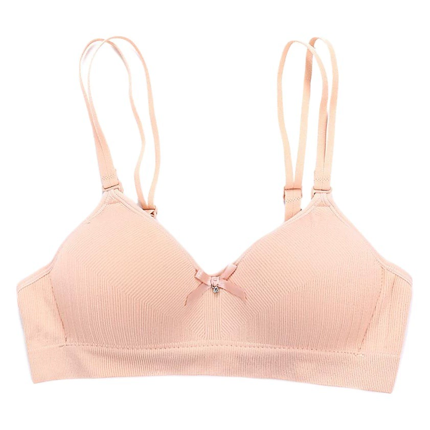 Нижнее белье для девочек, женский бюстгальтер для учащихся младших классов средней школы с фиксированной чашкой и светящимися поверхностями, развивающий бюстгальтер без стальных колец