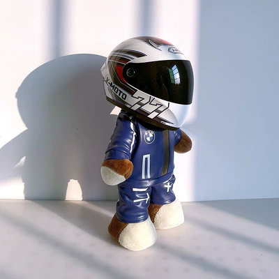 Motosiklet dəbilqələri racing mechanic motorcycle travel - height-28cm-bm-blue-bear-m-warman-helmet-upgraded-internal-buckle