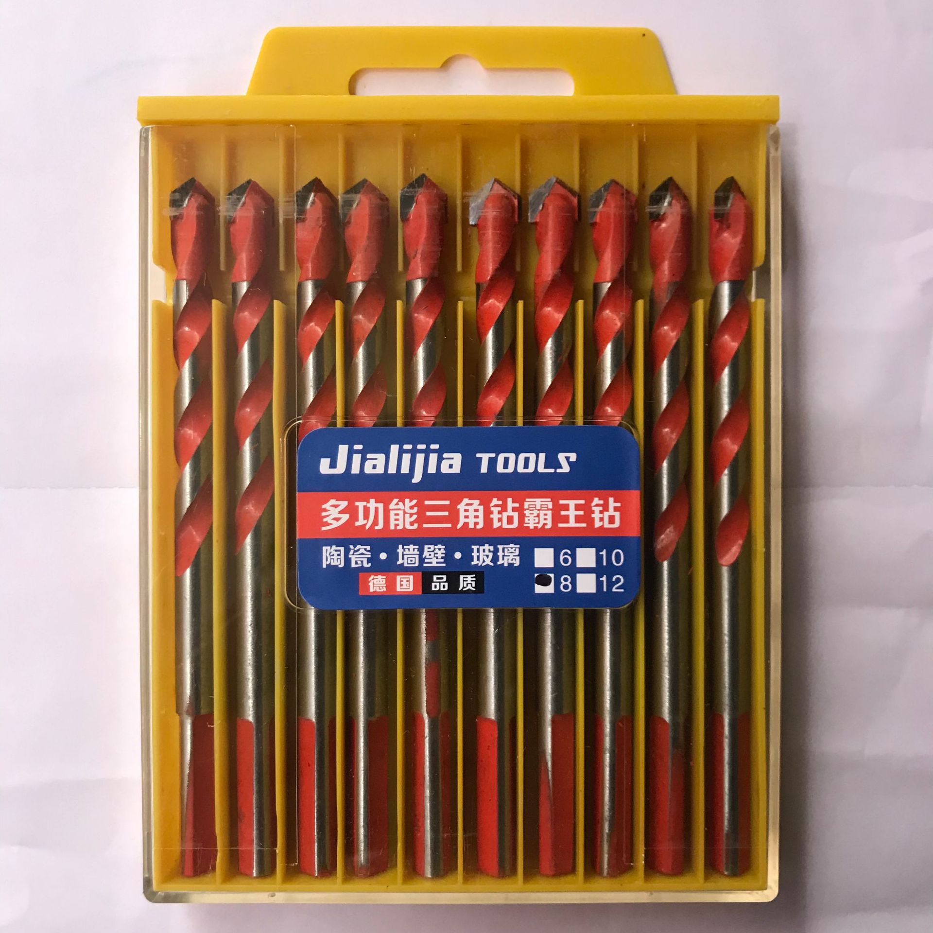 Source manufacturers alloy drill triangle drill ceramic glass wall overlord drill German four-blade cross drill