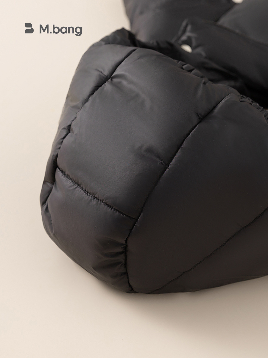 Yubao ropa infantil chaqueta de invierno largo oro negro tres prevención de color sólido para niños chaqueta con capuchón blanco grueso