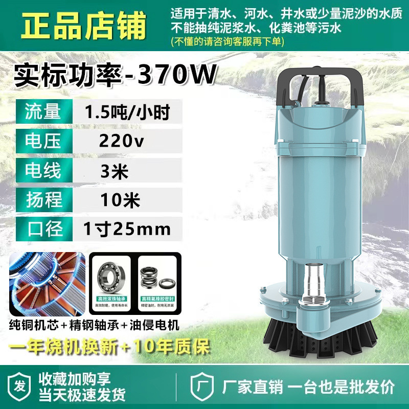 Shanghai auténtica bomba sumergible 220V bomba de agua de gran calibre 3 pulgadas 4 pulgadas sin escobillas de alto flujo de elevación bomba de agua