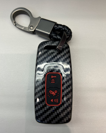 ABS 새로운 혼다 이글 탄소 섬유 블랙 필름 접착제 2 1 키 블랙 도트 레드