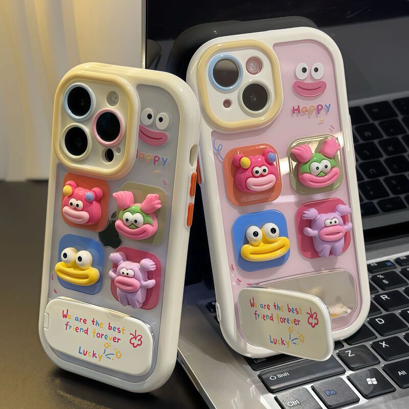 Monster Big Mouth Mobile Phone Case Suitable for Iphone16/15Promax Cartoon 14 Anti-Fall 13 Creative 12 Classy 11