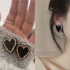 Earrings with bow, advanced ear clips, simple and elegant design, internet celebrity, high-quality style