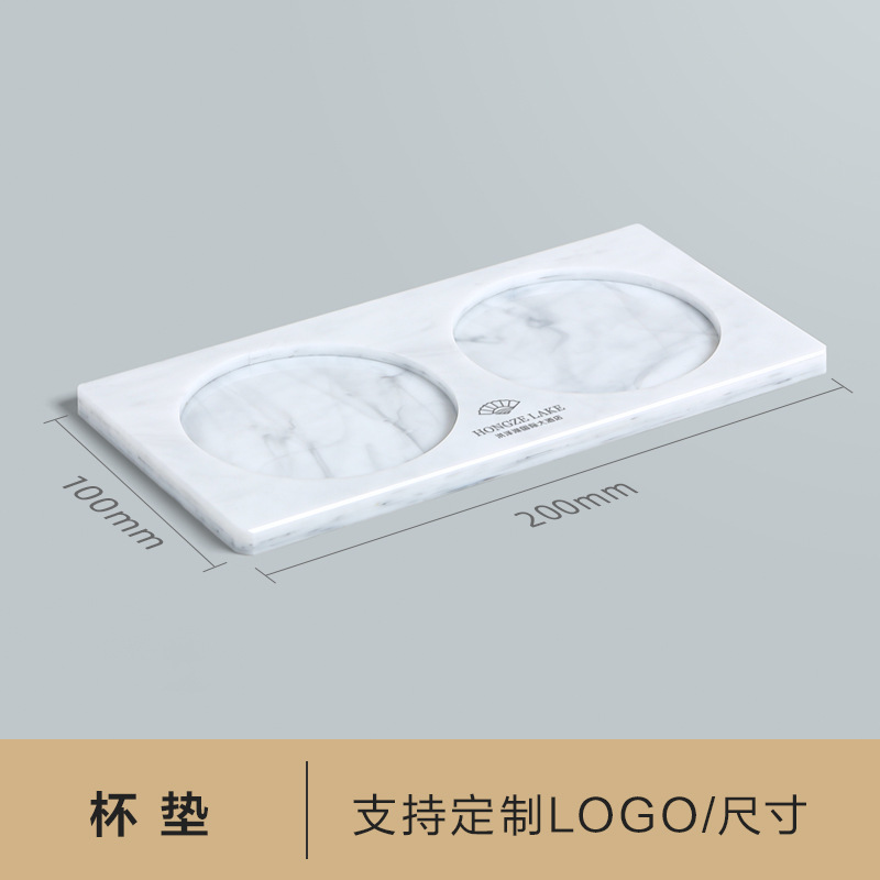 Caja de artículos de higiene de mármol acrílico caja de almacenamiento de artículos de higiene de hotel de alta calidad bandeja de toallas