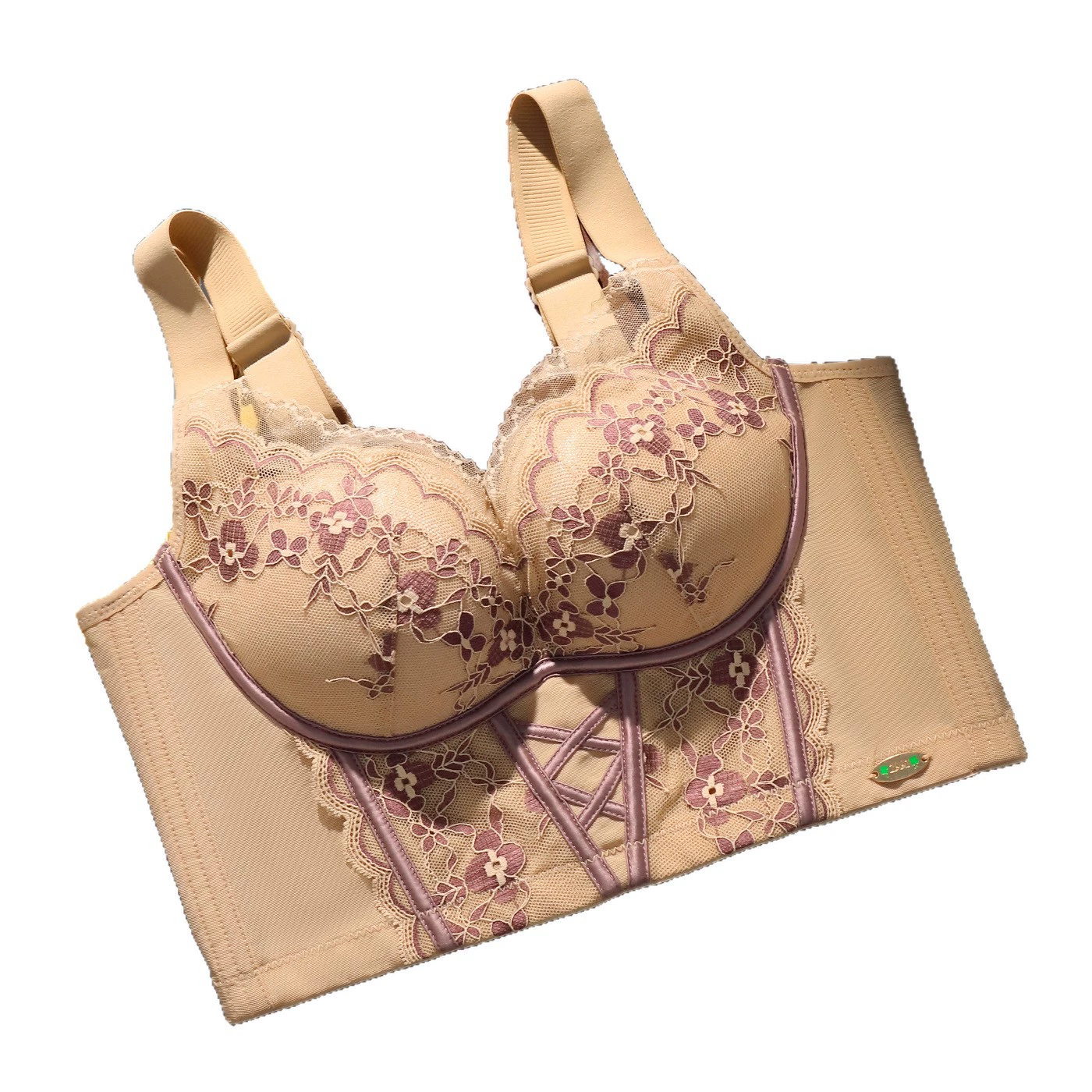 Silk vest, oil contains rose, underwear, wireless bra, push up bra