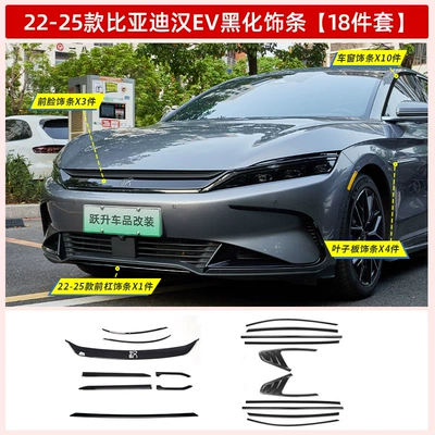 Automobile anti-insect net – 20-25 BYD Han dmi Black - 22-25-han-ev-blackening-kit-18-piece-set