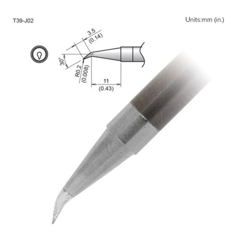 日本白光HAKKO  T39-J02 烙铁头烙铁嘴烙铁咀 配焊台FX-971