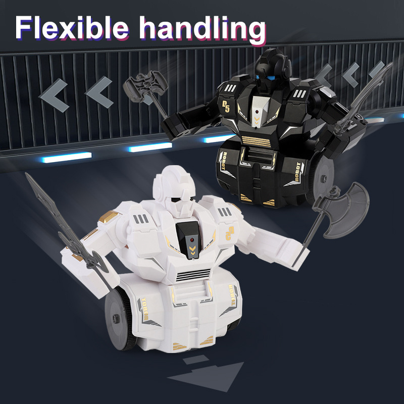 Cross-border new product remote control boxing fighting robot dual combat rotating gift children's toy