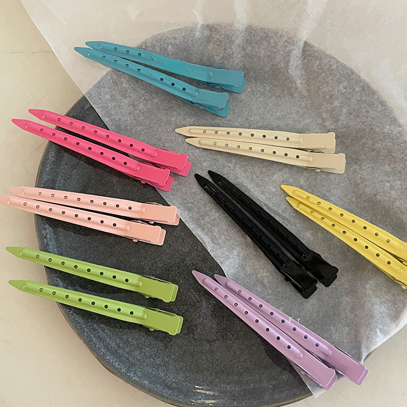 Spray paint color hair fluffy artifact seamless makeup hairpin female bangs duckbill clip shaping clip top clip hairpin_voghion.com