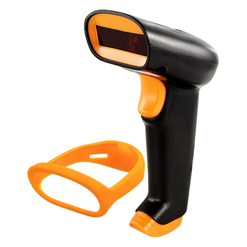 Сканер-пистолет Экспресс-одномерный лазерный сканер кодер супер двумерный код сканер пистолет беспроводной красный свет штрих-код сканер пистолет