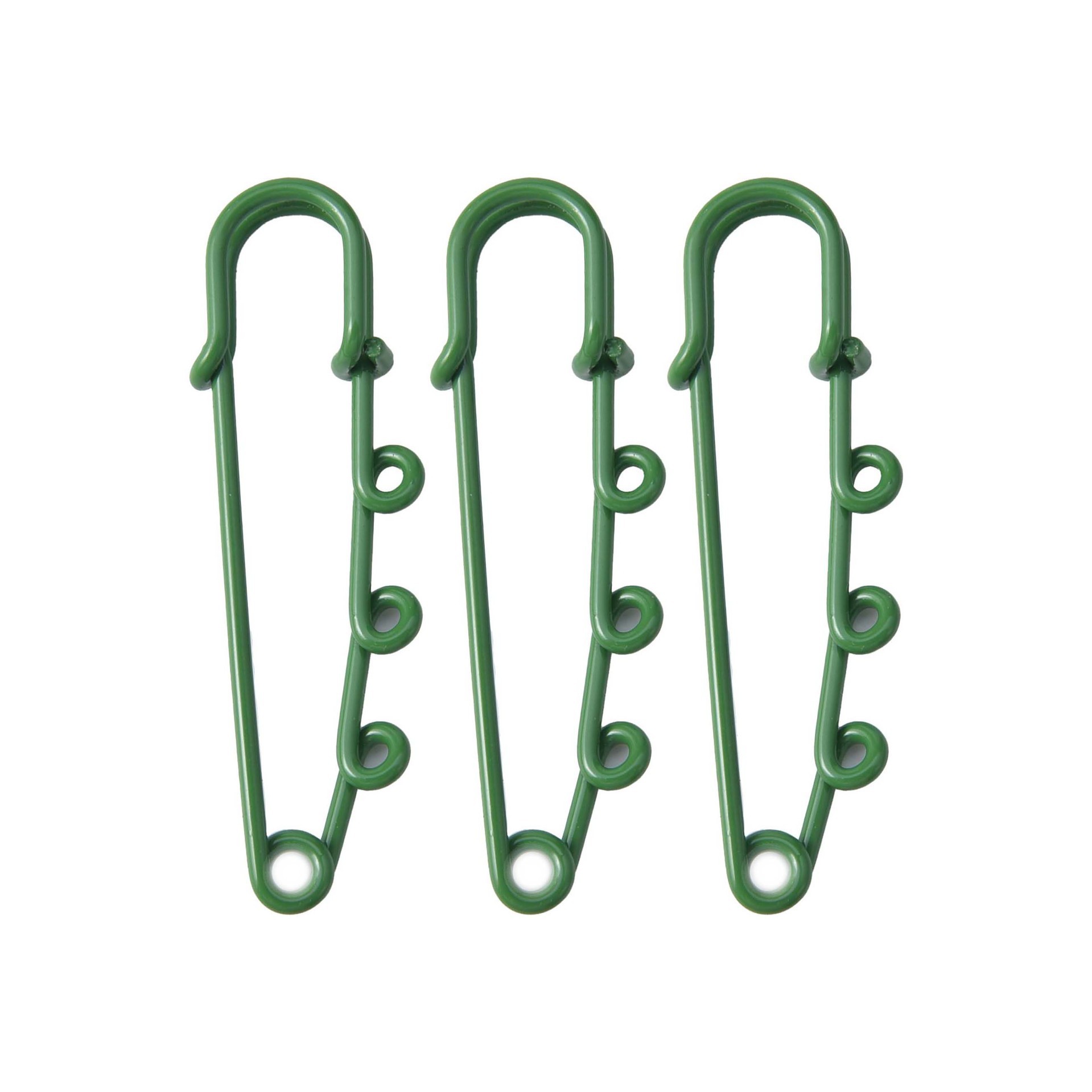 Broche décorative personnalisée à trois trous, serre-taille, avec boucle de sécurité anti-dévoilement._voghion.com