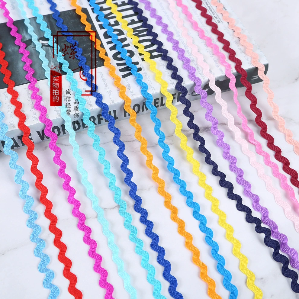 Кружевная лента ручной работы для рукоделия/лента "горный путь"/зигзагообразное кружево 5 мм, 0,5 мм полипропиленовая лента S-образной формы для плетения.