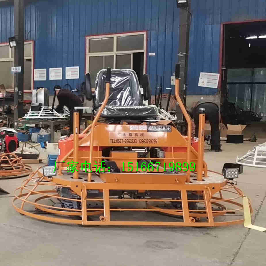 双盘2米自动式抹光机水泥驾驶型地面汽油磨光机湿地面抛光机可靠