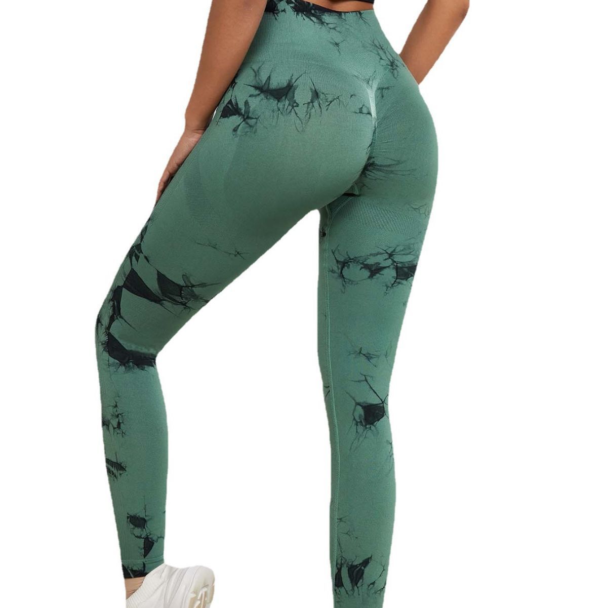 Nuevo color de la venta caliente sin costuras pantalones de fitness tie-dye pantalones de yoga Pantalones deportivos pantalones de levantamiento de cadera pantalones de entrenamiento