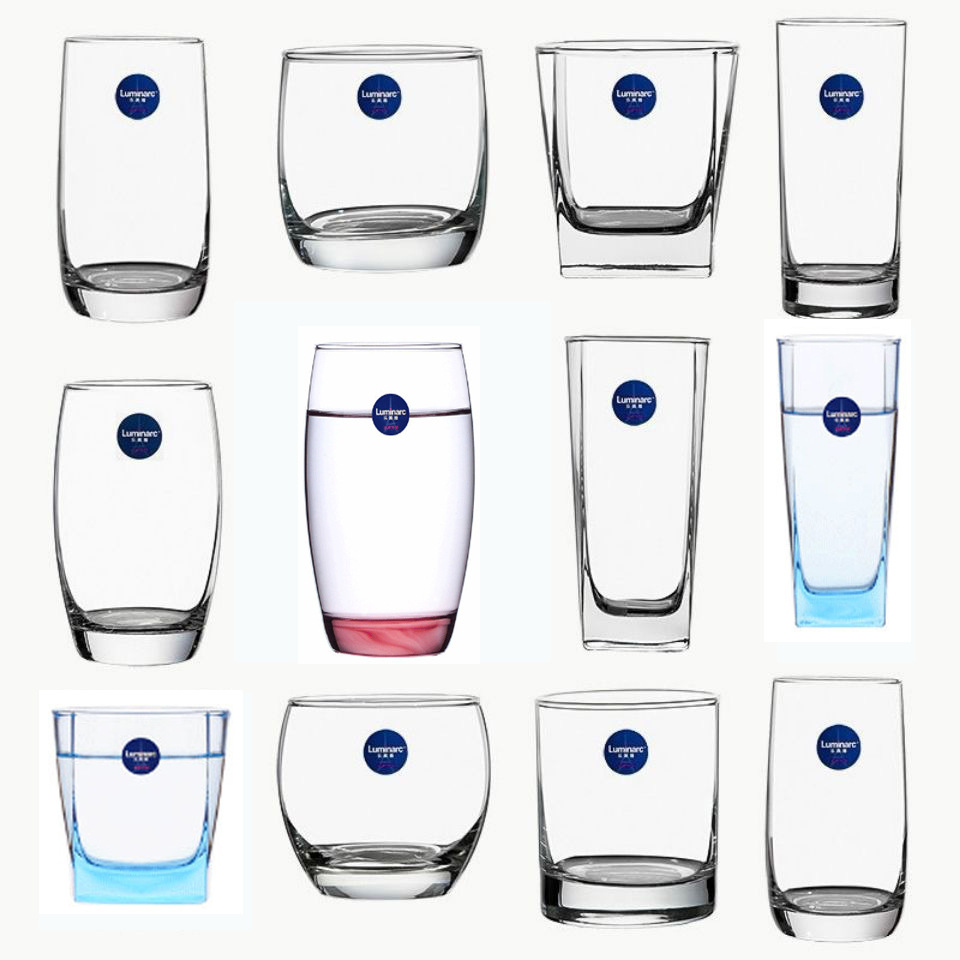 Taza recta de vidrio lemeiya taza de té taza de agua resistente al calor taza de jugo de leche redonda restaurante hogar taza comercial