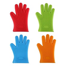 微波炉烤箱烘培手套硅胶厨房用品隔热五指防护耐高温防烫厨房