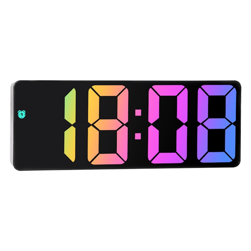 INS personalizado nuevo LED grande reloj electrónico reloj despertador de noche simple moda colorido reloj de pantalla grande 0725