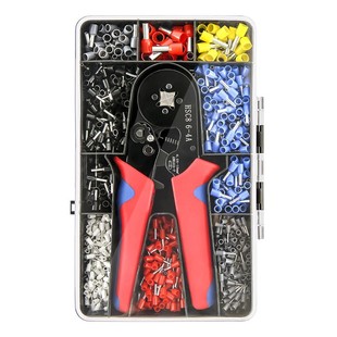 Amazon hot sale HSC8 6-4 tube terminal crimping pliers 1200PCS portable cold-pressed terminal suit