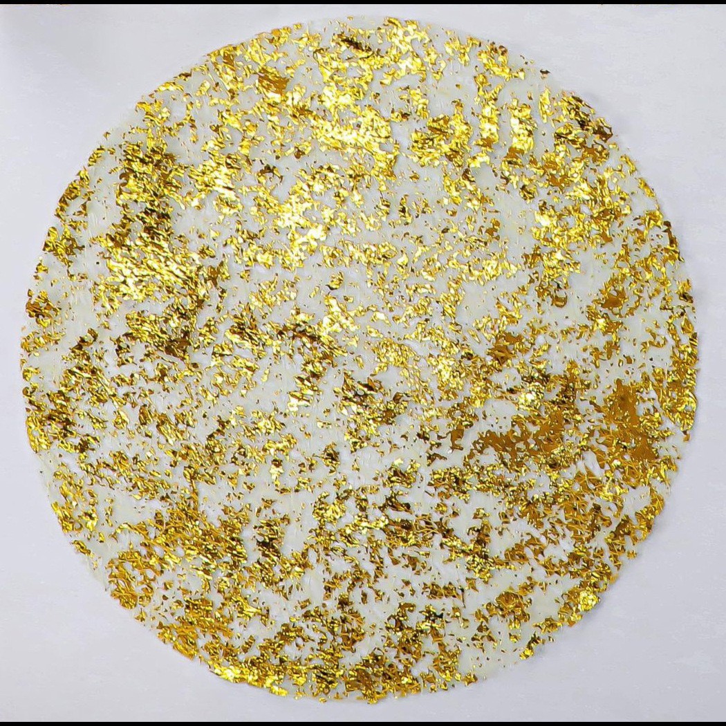 Disposable Gold Placemats, Metal Round Gold Foil Mesh Table Mats, Placemats, Amazon In-Stock Wholesale
