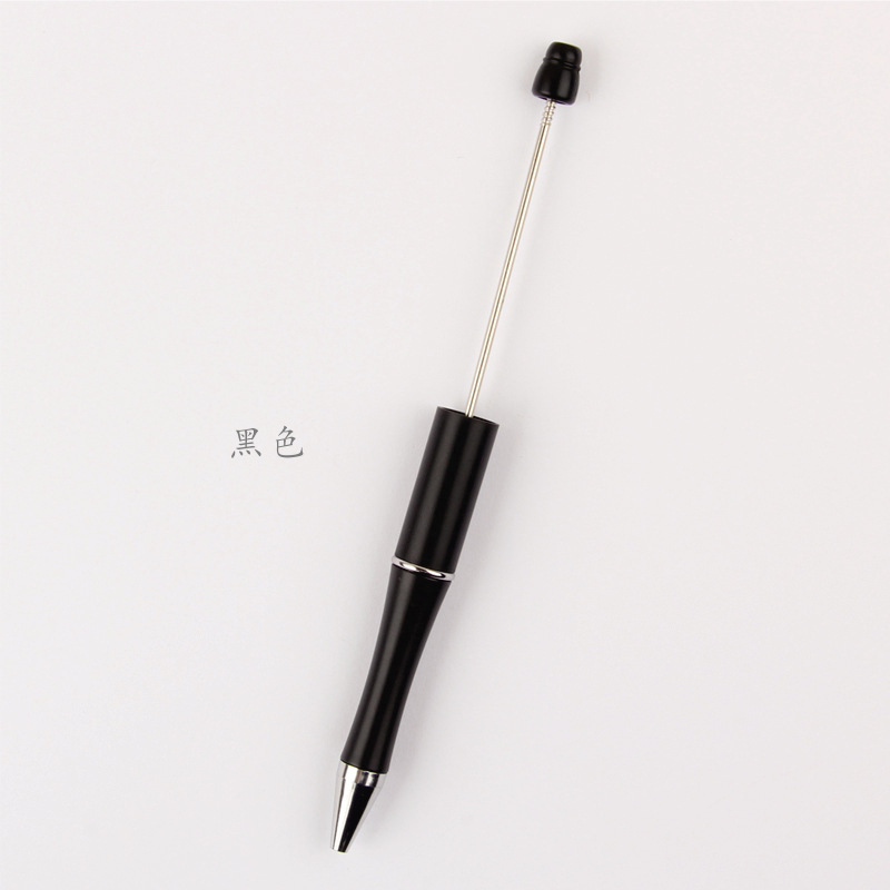 En stock al por mayor creativo de dibujos animados papelería DIY con cuentas bolígrafo logotipo imprimible