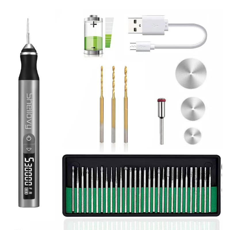 厂家直销电磨机抛光玉石雕刻工具迷你微型小电钻家用多功能打磨机|undefined