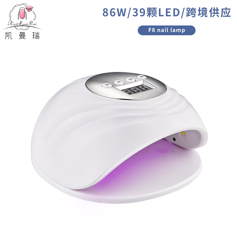 Lámpara de Uñas Transfronteriza F8, Lámpara de Fototerapia Inteligente para Uñas, Lámpara de Curado de Gel para Uñas de Alta Potencia para Salón de Uñas, Fabricante Mayorista