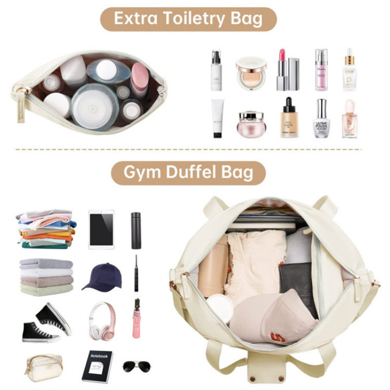 Nuevo tipo de bolsa de fitness transfronteriza impermeable, transpirable, separación seca y húmeda, bolsa deportiva multifuncional de gran capacidad