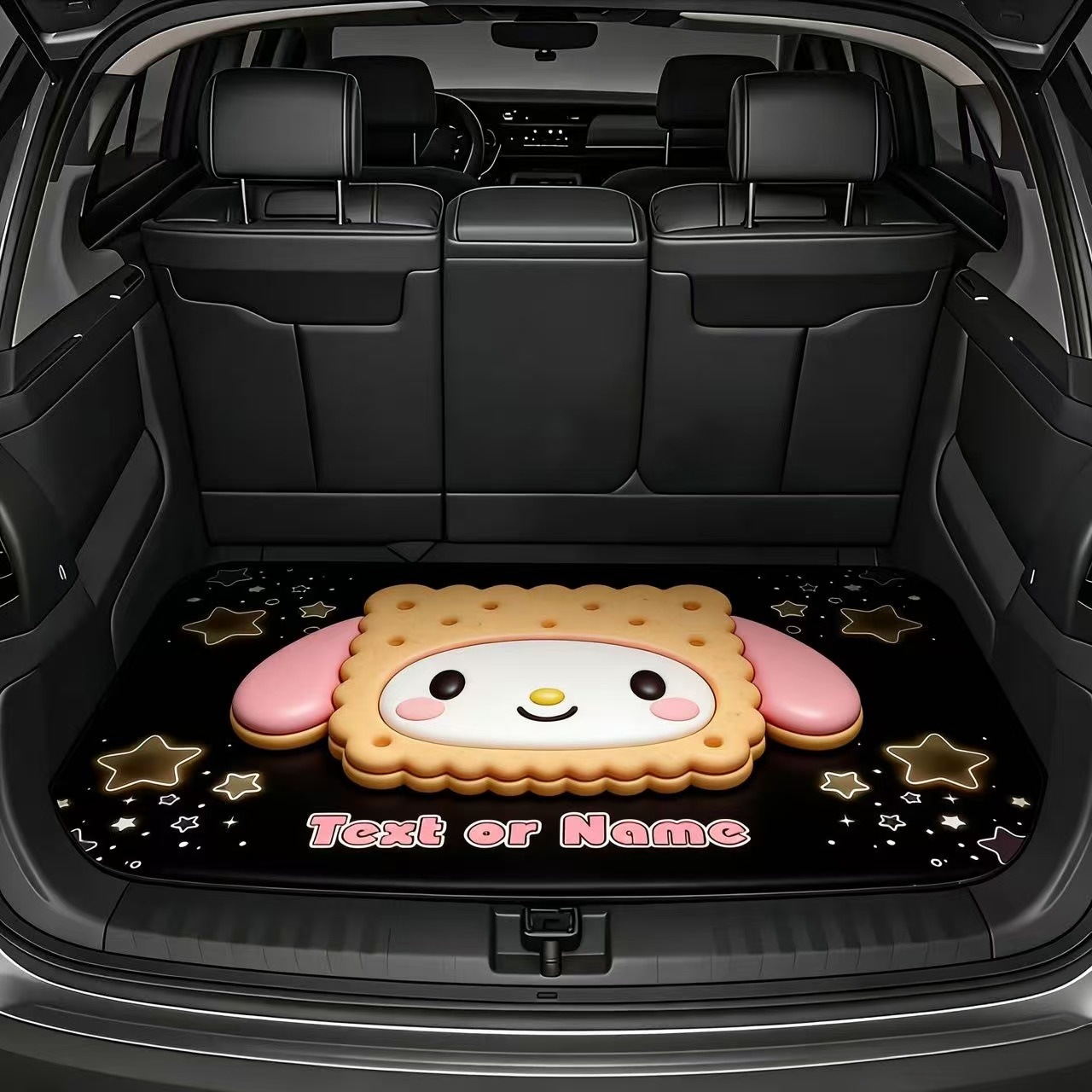 Cross-Border Sanrio Printed Dust-Proof Mat for Cars, Cartoon Design, Dirt-Resistant, Wear-Resistant, Easy to Care For, Trunk Mat, in Stock