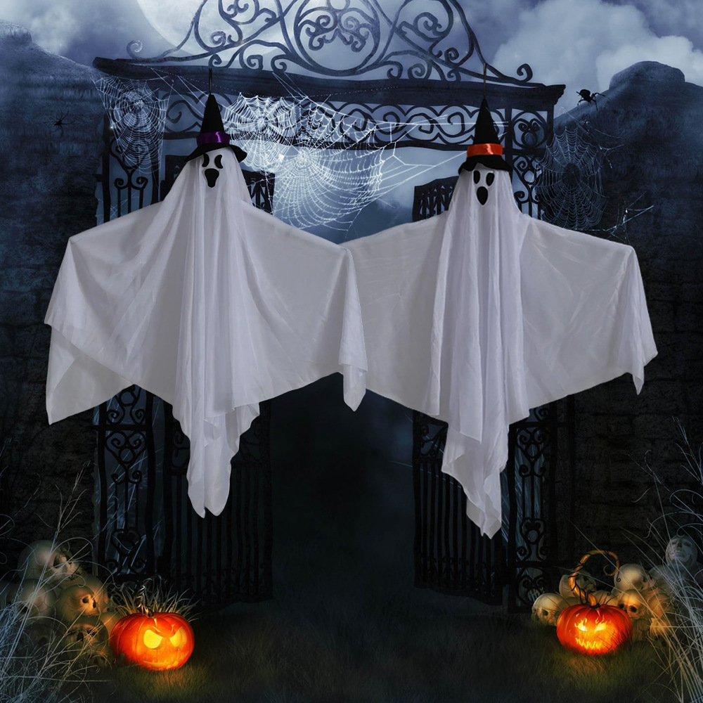 Halloween transfronterizo colgante fantasma fantasma colgante fantasma blanco festival fantasma bar habitación secreta decoración de casa embrujada decoración de escena accesorios