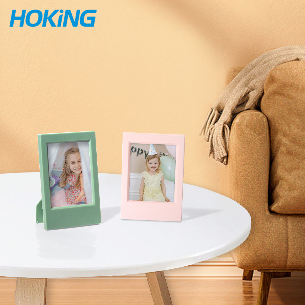 Neutral Mini 3inch Classic Vertical Polaroid Photo Frame Morandi Color Creative Photo Holder Mini Photo Frame Table