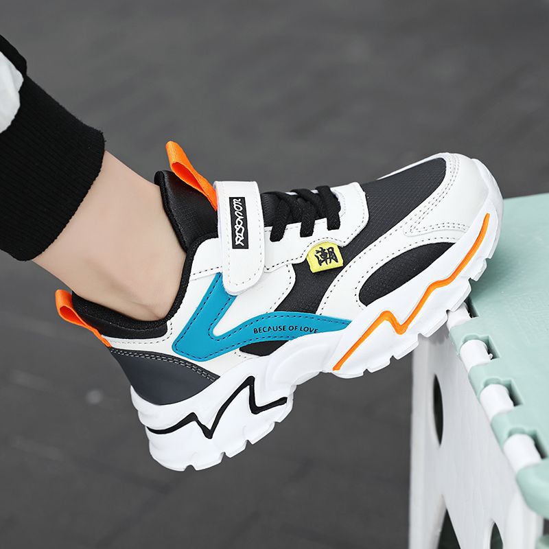 8938 superficie de cuero impermeable negro naranja