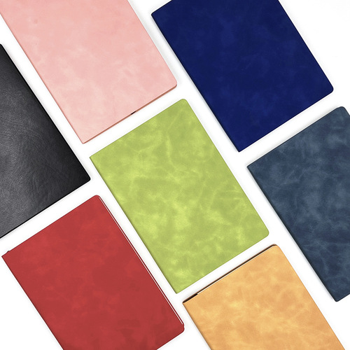 A5 soft cover notepad simple business diary retro creative office stationery notebook