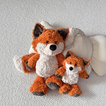 德国NI经典森林朋友狐狸毛绒公仔娃娃儿童毛绒玩具生日礼物玩偶