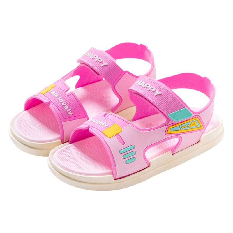 Sandalias transpirables de moda cómodos zapatos de playa 2023 verano nuevo fondo suave versátil deportes campus niños y niñas sandalias