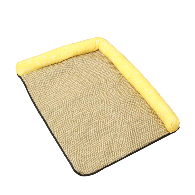 Z cuadrado de medio borde nido-dibujos animados amarillo