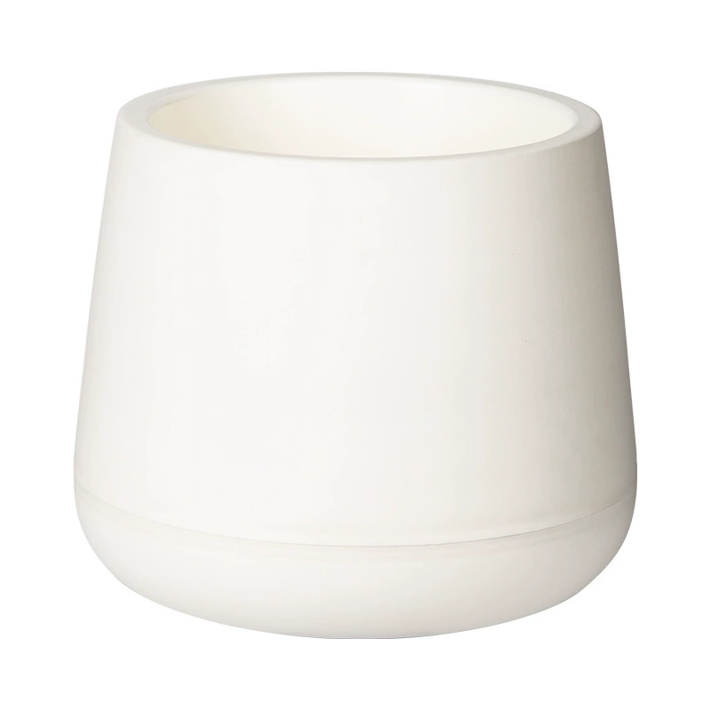 Realistic round plastic double-layer flowerpot, big pelvic correction belt for growing plants, increased thickness
