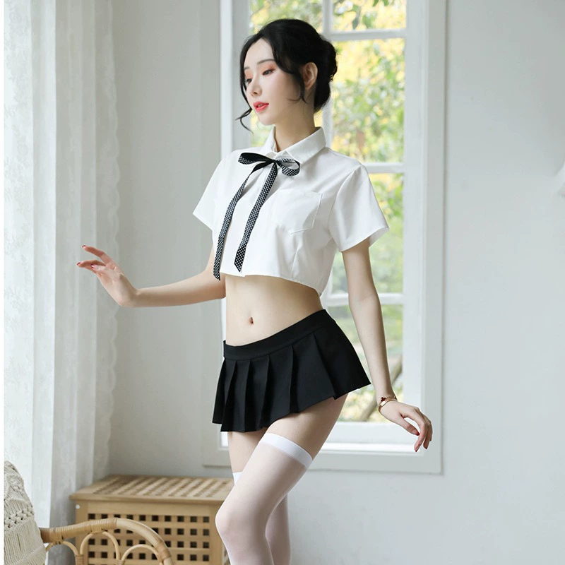 夜趣 (Cross-border trading), cute split underwear, sexy uniform