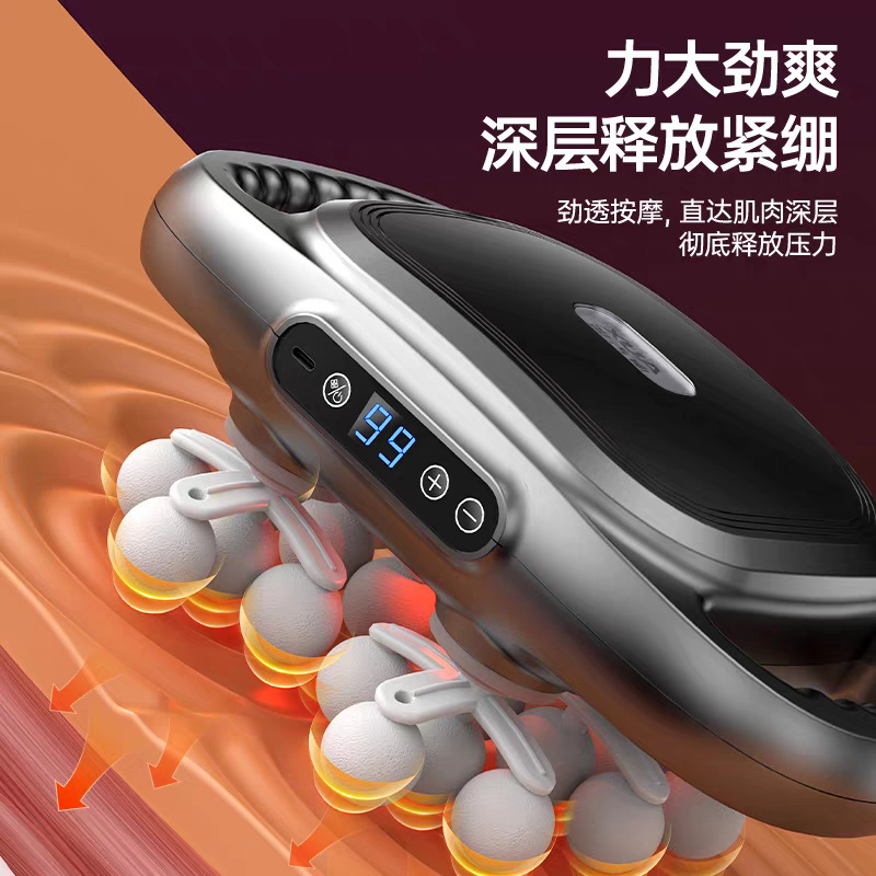 新款六头筋膜枪专业级腰部背部高频震动按摩器6头按摩枪跨境专供|undefined