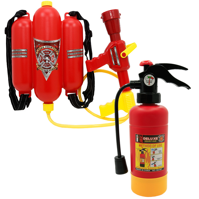 소방관 샘의 시계 성능 옷 의류 ACOUSTO-OPTIC CAP 조끼 장비 어린이 세트 유치원 물 총 소화기